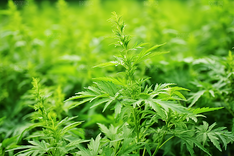 艾草中式糕点蒿草摄影图