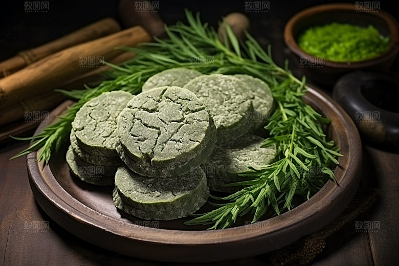 艾草传统文化清明摄影图
