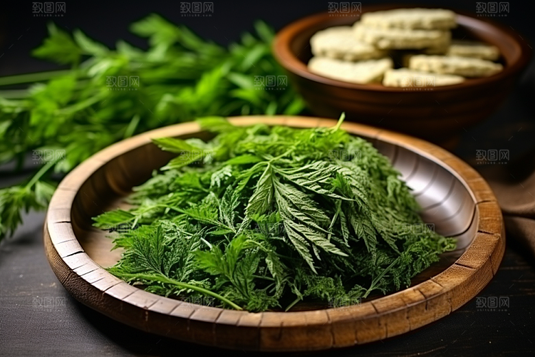 艾草高清美食摄影图