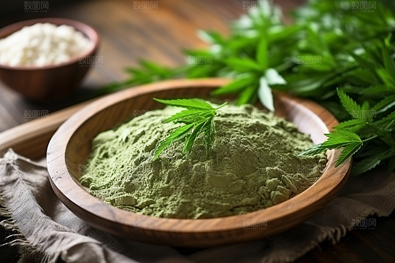艾草美食中式糕点摄影图