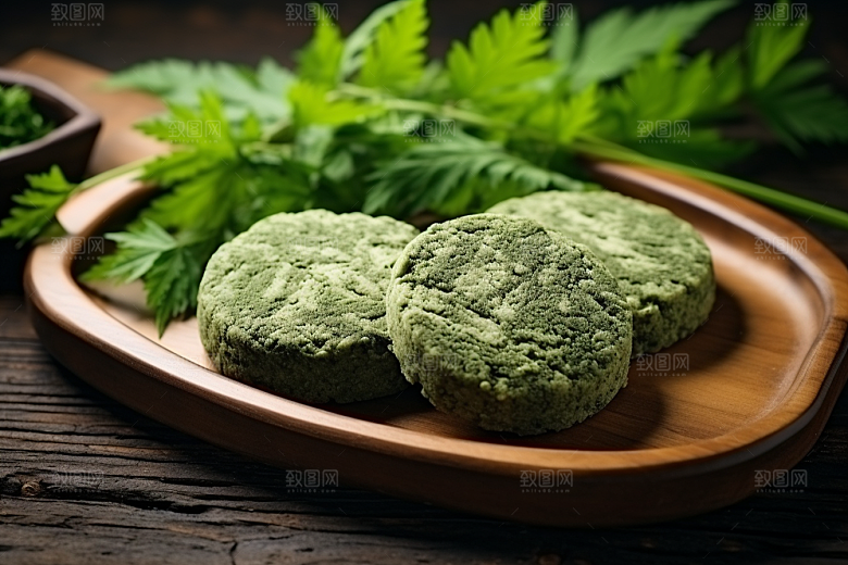 艾草高清美食摄影图
