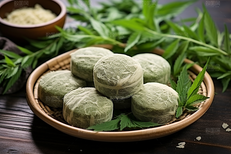 艾草艾叶高清摄影图