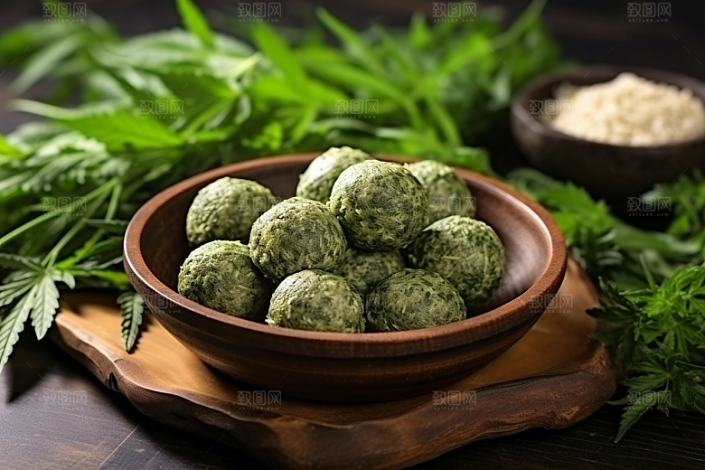 艾草艾叶传统文化摄影图