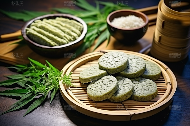 艾草传统文化糯叽叽摄影图