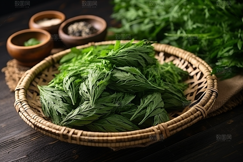 艾草高清青团摄影图