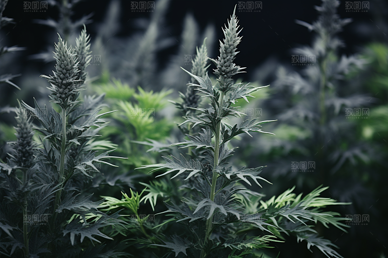 艾草青团蒿草摄影图
