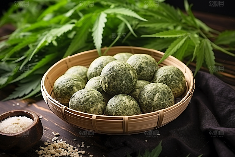 艾草艾叶传统文化摄影图