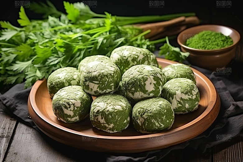 艾草传统文化糯叽叽摄影图