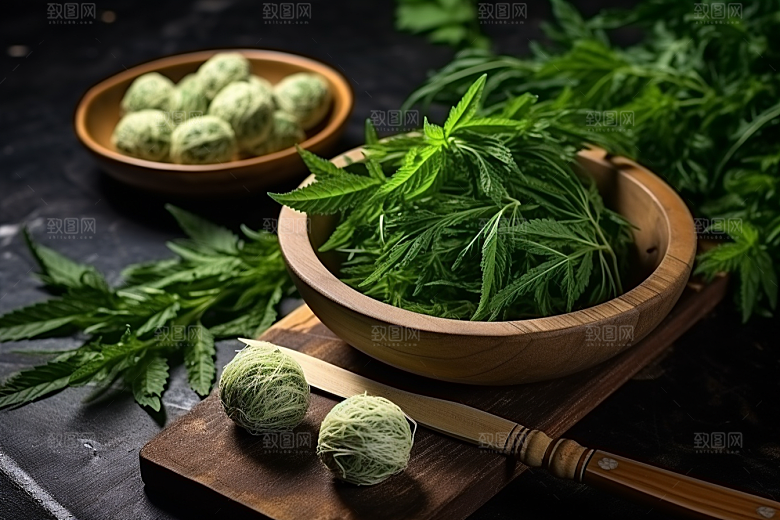 艾草高清糯叽叽摄影图