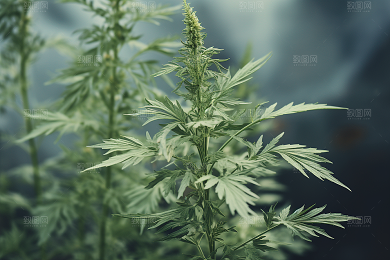 艾草青团蒿草摄影图