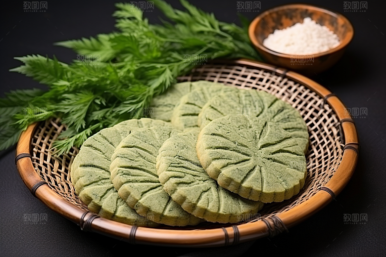艾草艾叶高清摄影图