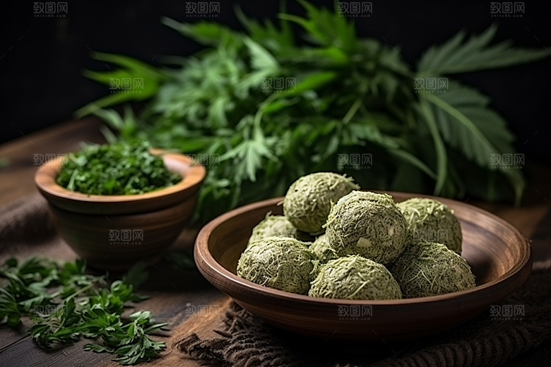艾草蒿草糯叽叽摄影图