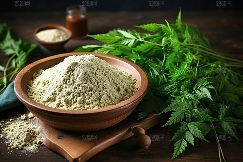 艾草青团高清传统美食摄影图