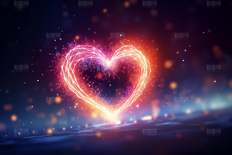 爱心氛围高清素材