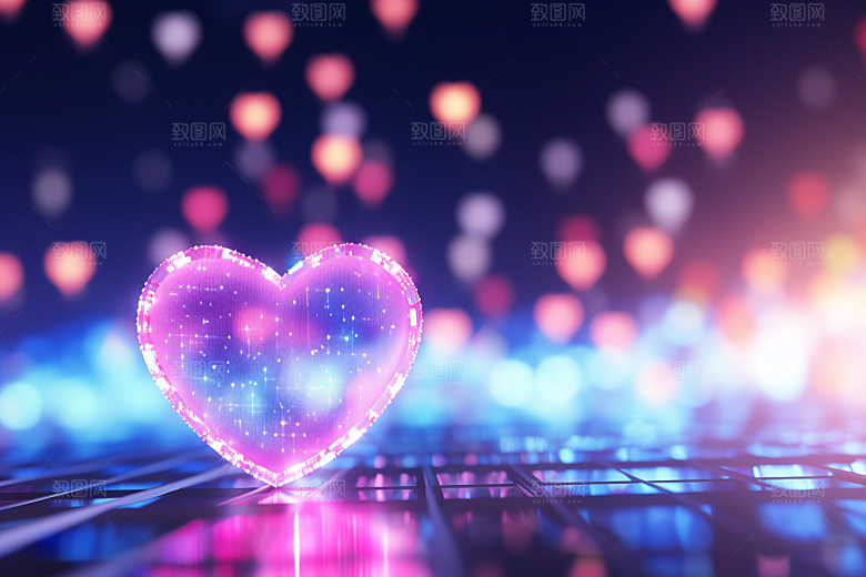 爱心浪漫美好素材