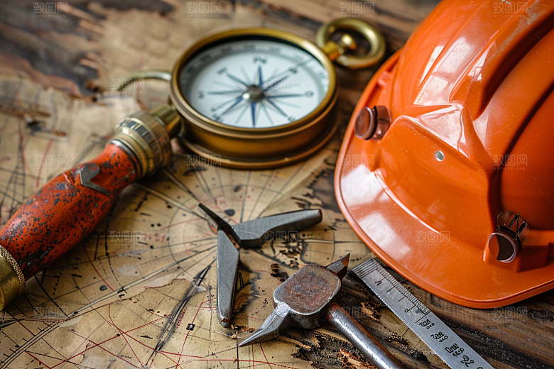 安全用品建造建筑摄影图