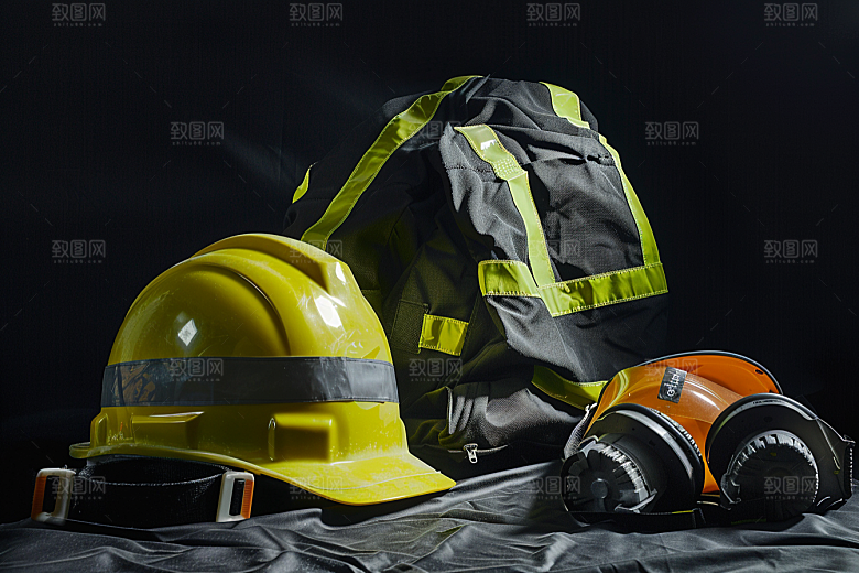 安全用品工具维修摄影图