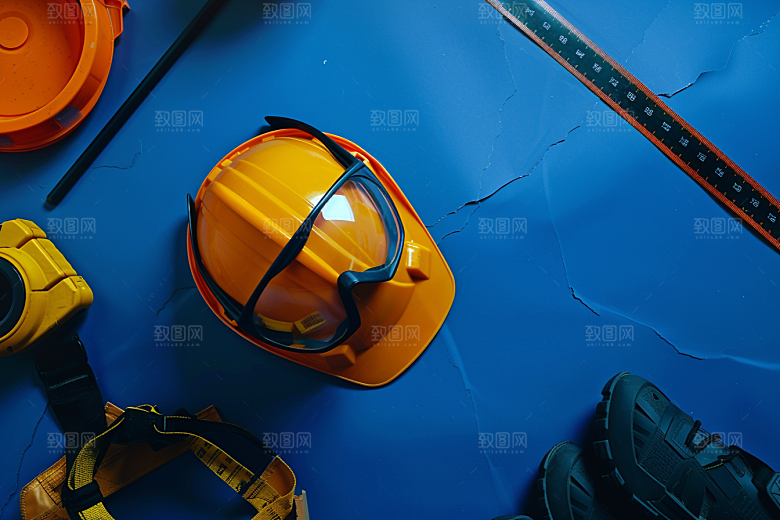 安全用品工业作业维修摄影图