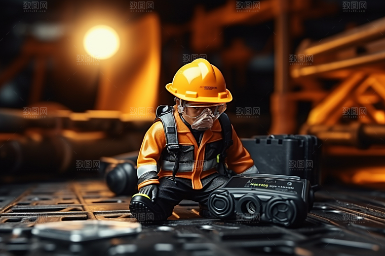 安全帽施工工地摄影图