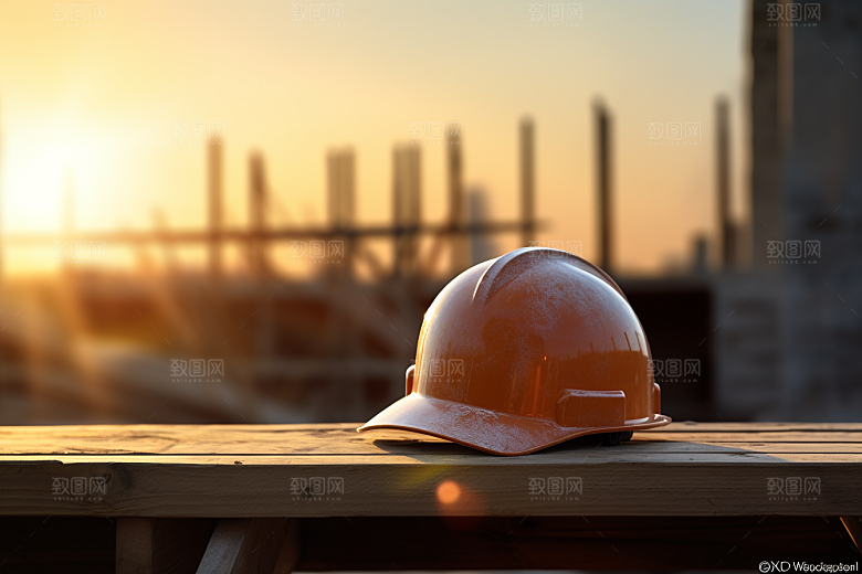 安全帽工人建造摄影图