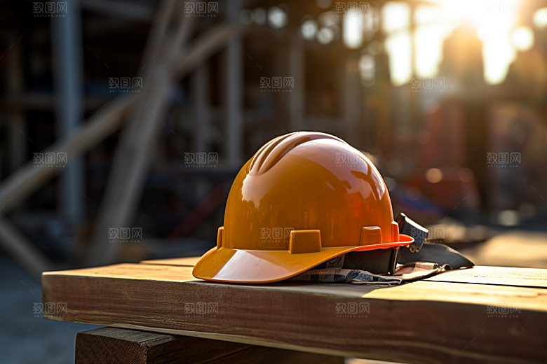 安全帽建设安全生产摄影图