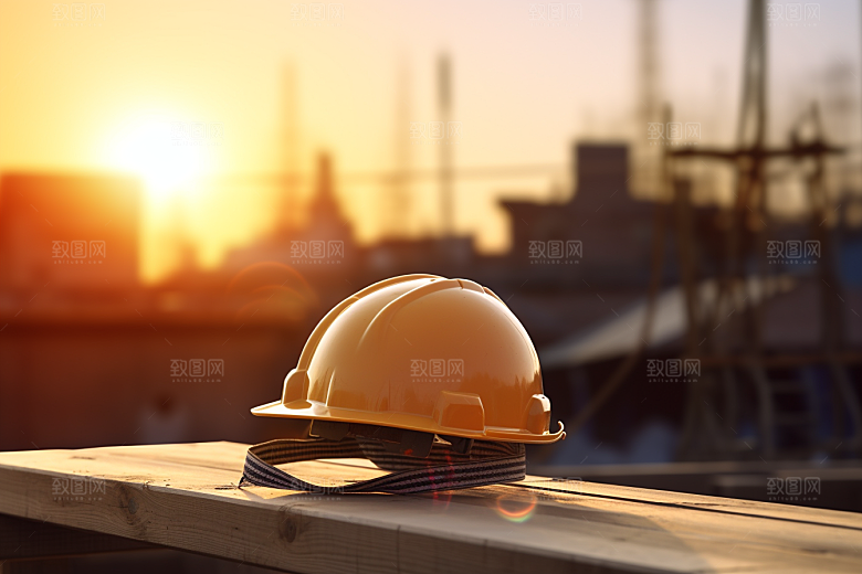 安全帽建设工人摄影图