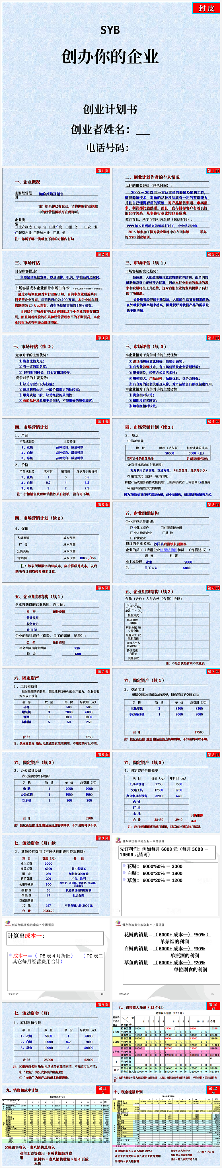 创业计划PPT模板