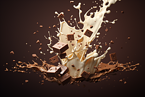 白巧克力美味高清摄影图