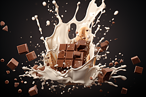 白巧克力零食高清摄影图