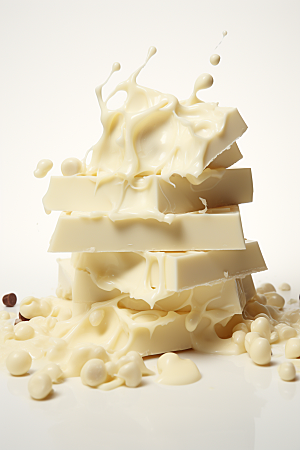 白巧克力美食牛奶摄影图