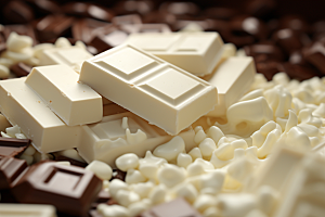 白巧克力美食零食摄影图