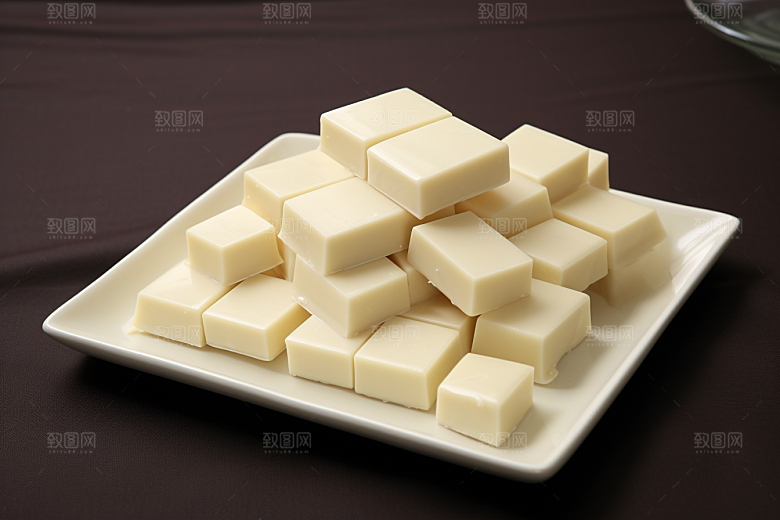 白巧克力美食零食摄影图