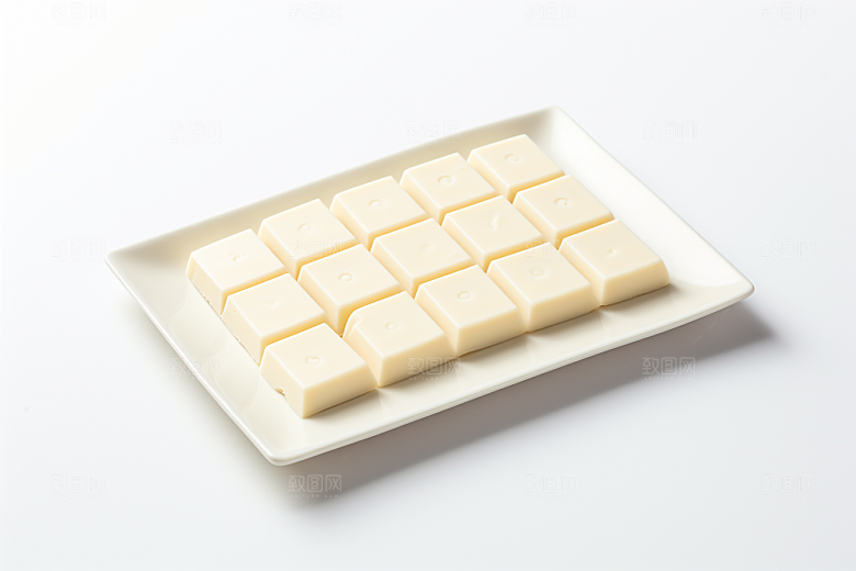 白巧克力美味美食摄影图