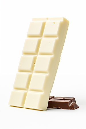 白巧克力零食美味摄影图