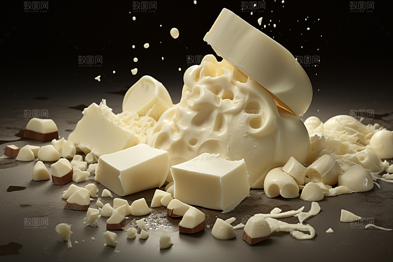 白巧克力美食高清摄影图