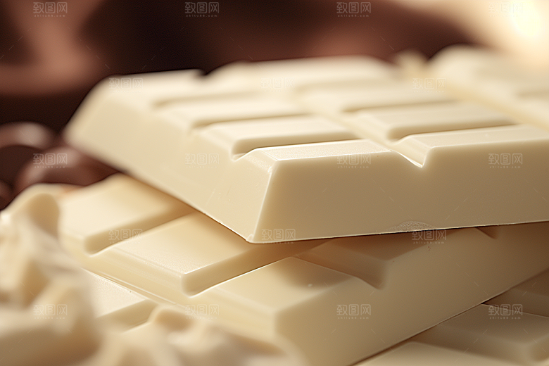 白巧克力牛奶美食摄影图