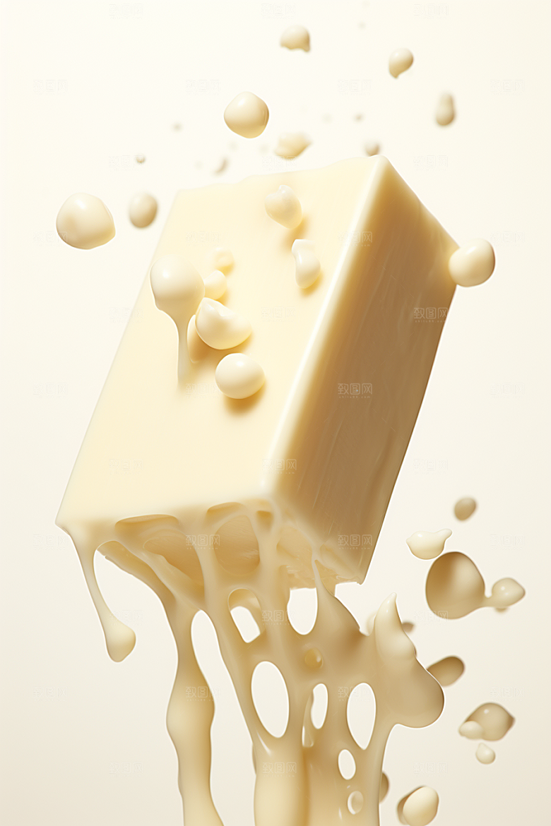白巧克力美味美食摄影图