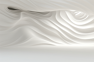 白色波浪石膏质感肌理背景图