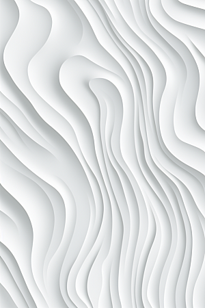 白色波浪石膏雕线立体背景图