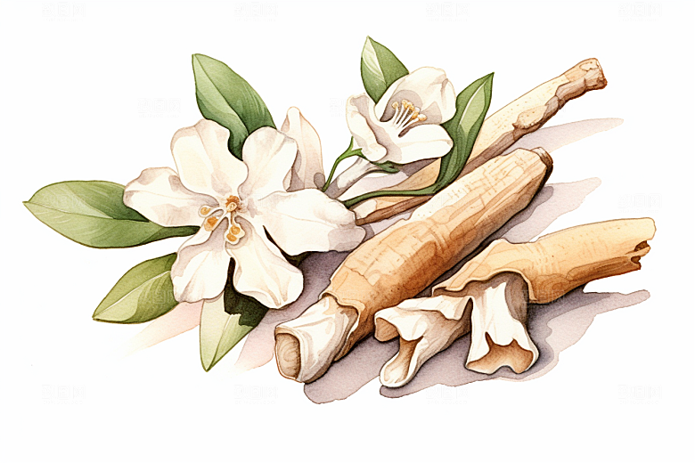 白术医疗健康插画