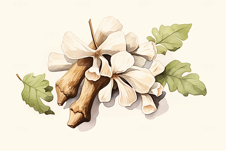 白术健康中医插画