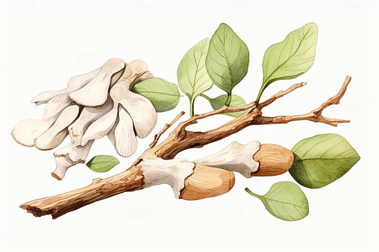 白术健康医学插画