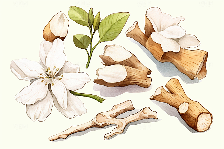 白术医疗医学插画