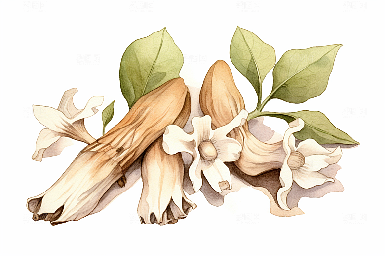 白术医学健康插画