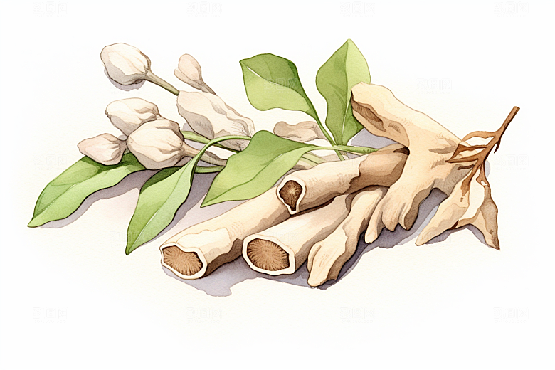 白术手绘医学插画