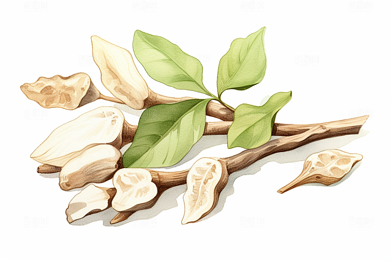 白术医学健康插画
