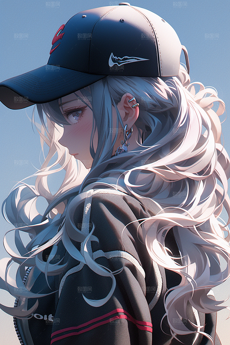 抱球帽人物青春运动风插画