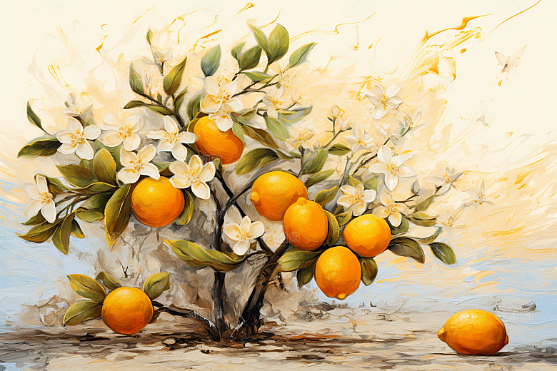 板蓝根中药材中草药插画