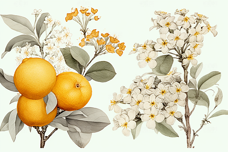 板蓝根手绘养生插画