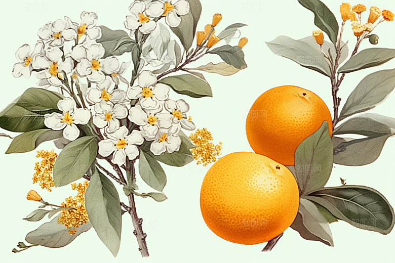 板蓝根中医药方插画